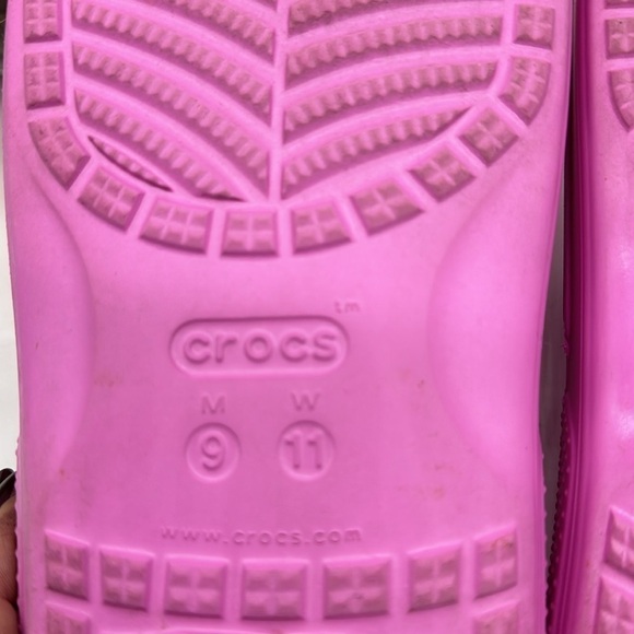 Crocs Purply Pink Slide Sandals Women's Size 11 CR4992 - Picture 7 of 8